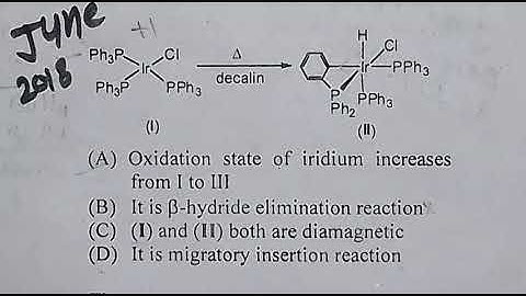 16.Csir net chemical science june 2018 part c organometallic chemistry solutions, agostic intraction