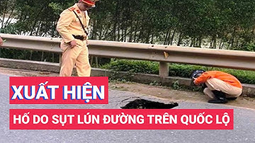 Xuất hiện hố do sụt lún đường trên tuyến quốc lộ qua Huế