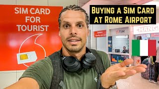 Buying a Sim Card for Italy at Rome Airport