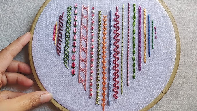 Hand Embroidery for Beginners - Part 2, 10 Basic Stitches