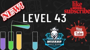 Water Sort Puzzle Level 43 WizarD Mobile Game
