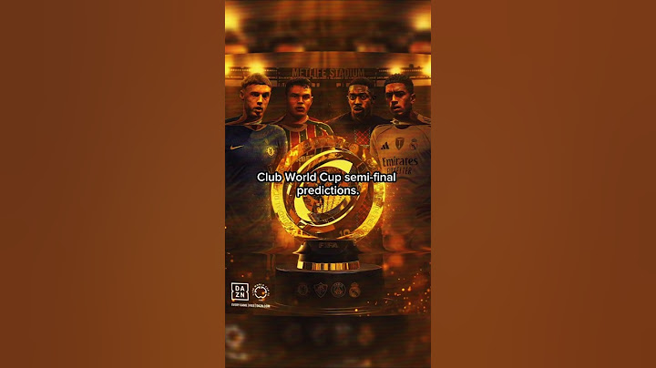 Club World Cup Semi-Finals prediction