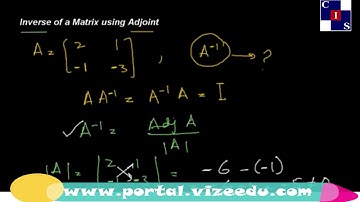 1.5.10: Inverse of Matrix using Adjoint, Matrices and Determinants, Math Punjab Level-9