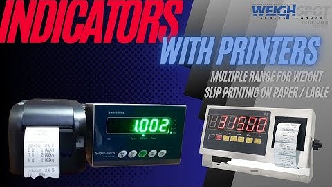 Weighing Scale with Printer | QR Code & Barcode Scale | label Printing Scale | Slip Print Scale | 4K