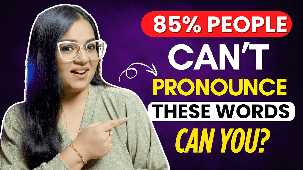 85% People Can't Pronounce These Words | Learn Pronounciation Of These Difficult  English Words