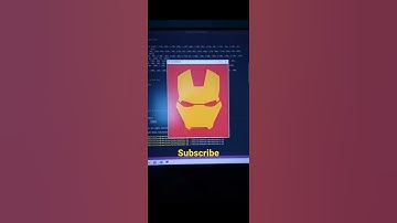 How to create iron man pitcher using python #coding #python #ironman #shorts