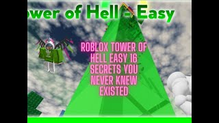 Roblox Tower of Hell Easy 16 Secrets You Never Knew Existed