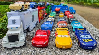 Clean up muddy minicars \& disney pixar car convoys! Play in the garden