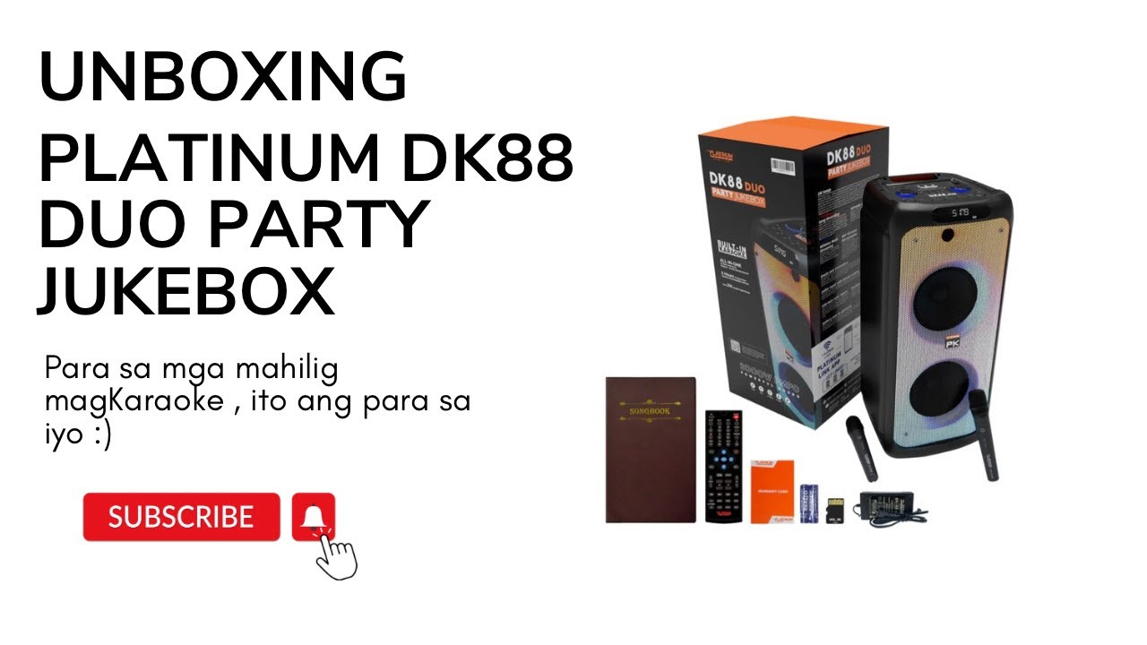 Unboxing Platinum DK88 Duo Party Jukebox