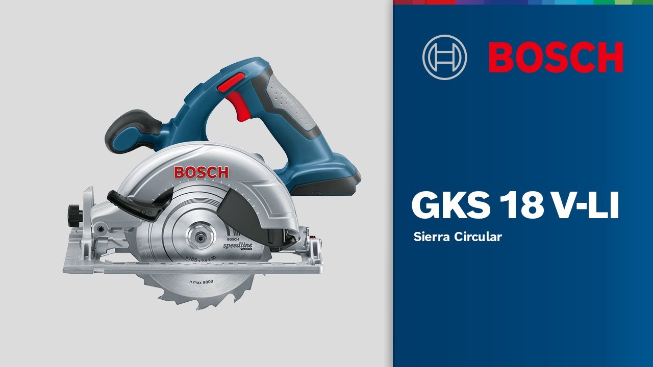 Sierra circular a batería BOSCH GKS 18 V-LI - 060166H008 - SIA Suministros