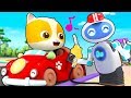 Bayi Kucing Bermain Mobil-mobilan | Lagu Anak Mobil | BabyBus Bahasa Indonesia