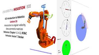 Intro2Robotics Lecture 10b: Jacobian & derivative of rotation matrices