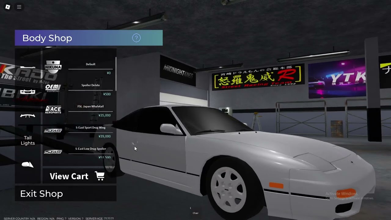 Roblox Making A 180SX Drift Build YouTube 