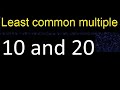 LCM Of 10 And 20 Least Common Multiple Step By Step Answer LCM Of 10 And 20 Least Common Multiple Step By Step Answer