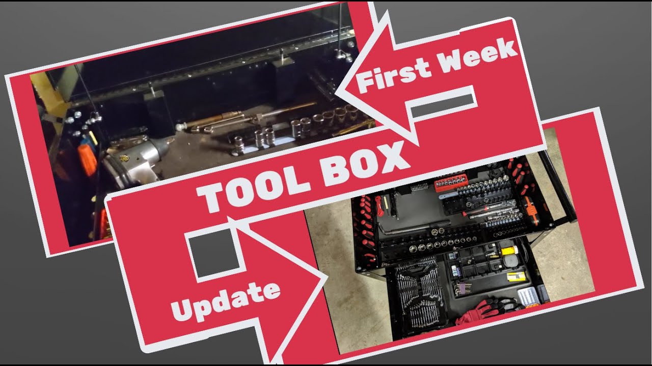 First Week As A Beginner Mechanic Tool Box Update And Tour - YouTube