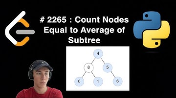 Count Nodes Equal to Average of Subtree | 2265 Leetcode | Python3