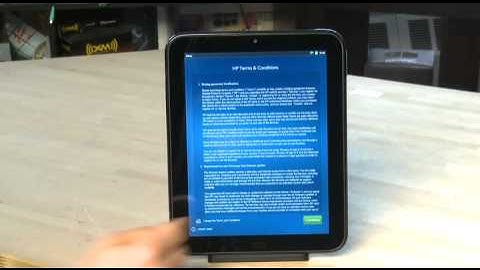 Setting up your HP TouchPad
