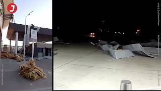 FUERTES VIENTOS provocaron destrozos en el Aeropuerto de Comodoro Rivadavia - Chubut