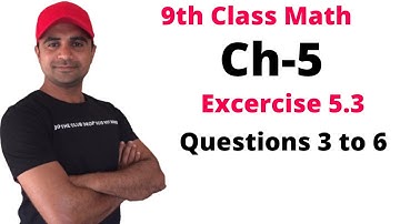9th Class Math | Exercise 5.3 Questions 3 to 6 | Chapter no 5 Factorization || Saaud ahmad