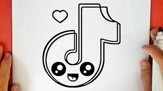COMO DIBUJAR EL LOGO DE TIK TOK KAWAII COMO DIBUJAR EL LOGO DE TIK TOK KAWAII