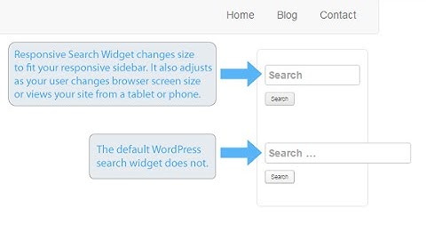 How to use the Responsive Search Widget plugin in a WordPress sidebar