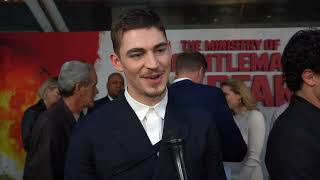 The Ministry of Ungentlemanly Warfare New York Premiere - itw Hero Fiennes Tiffin (Official video)