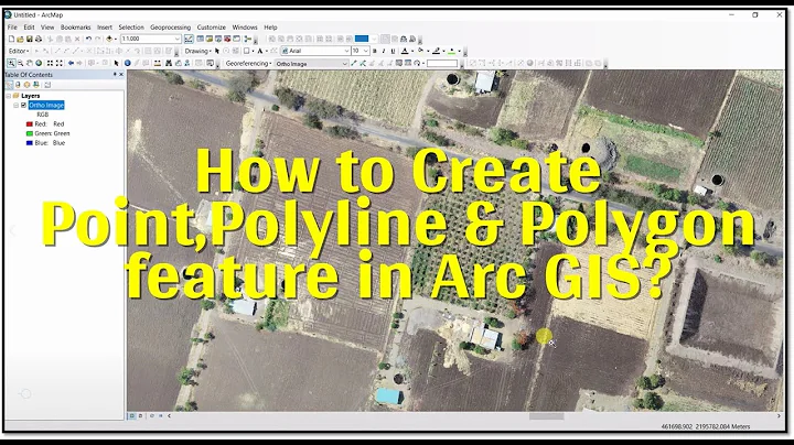 How To Create Point, Line, and Polygon Feature in Arc GIS? | Creating Shapefile  | Digitization |