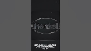 Clean Dark Logo Animation After Effects - S0707 #logo #logoanimation #logoreveal #aftereffects