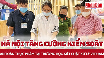 Hà Nội tăng cường kiểm soát an toàn thực phẩm tại trường học, siết chặt xử lý vi phạm | Báo Nhân Dân
