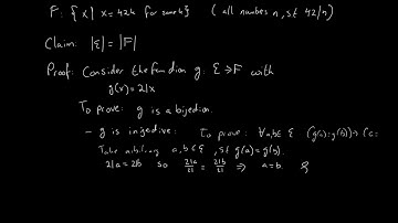 Cardinality of Sets: Proving their equality