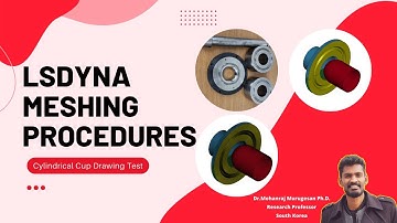 LSDYNA Tutorial 12: Cylindrical Cup Drawing Test | Meshing Procedures | PART 1 #LSDYNA#ANSYS#drawing
