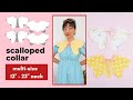 DIY Scallop Detachable Collar PDF sewing pattern tutorial | Pegasus Collar by Gwenstella Made