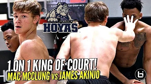 Mac McClung vs James Akinjo 1 on 1 King of Court! ...