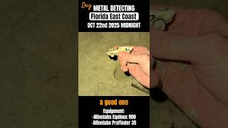 Exciting Finds At The Beach After Midnight #metaldetecting #shorts #rarefinds