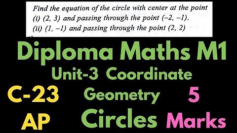 Diploma Maths circles M1@maths naresh eclass