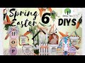6 New *Must Try* Dollar Tree Spring Easter Tiered Tray DIYs || Neutral & Traditional Decor + Bonus