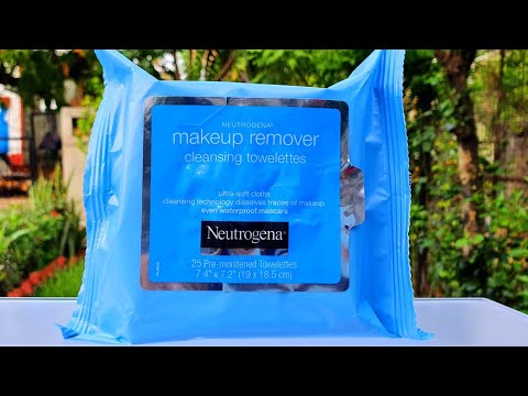 Neutrogena makeup remover cleansing towelettes review & demo | RARA | makeup remover wipes |