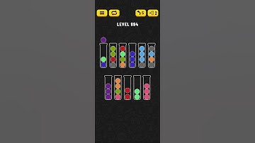 Ball Sort - Color Puzzle Game - Level 894 - Walkthrough SOLVED by RobotPlayer AI!!!