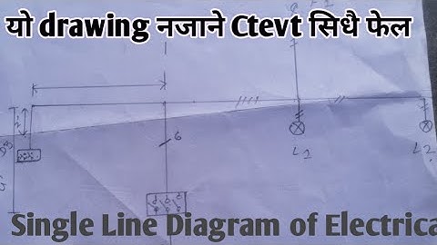 CTEVT level 1,2,3 exam single line diagram for electrical drawing/by nepal electrical