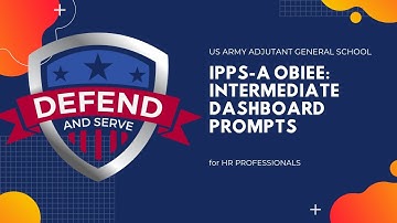 ADHOC OBIEE Intermediate Dashboard Prompts| IPPS-A R3 | HR Professionals