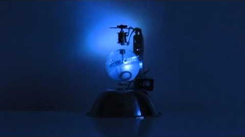 A Levitating Sphere Rotates Glows and Blinks with Arduino