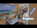 STUDIO SEASCAPE / BRUSHES and OIL PAINT / Pennington Bay, Kangaroo Island!!!  Wave / Surf Painting!