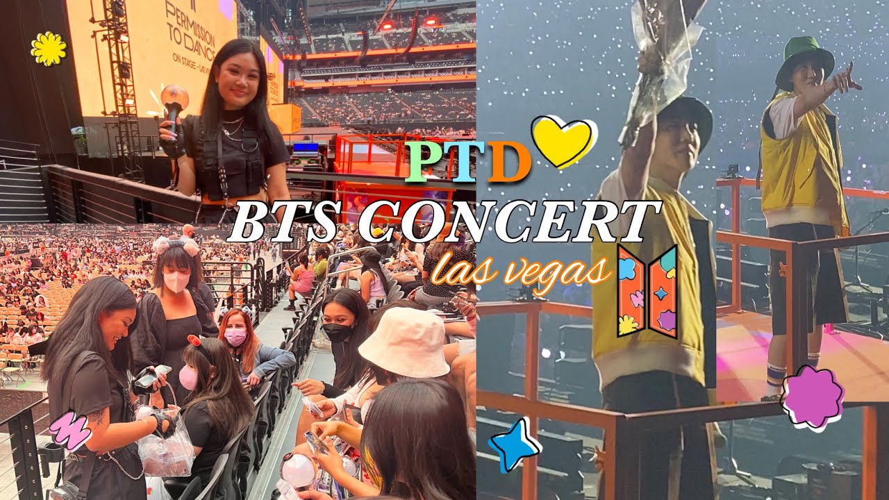 HOBI CAUGHT MY FLOWERS | concert vlog + story time | BTS PTD Las Vegas 220408