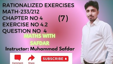 Math-233/212 Exercise 4.2 QNo 4 Applied Mathematics-II Rationalized Exercises 2nd Year DAE Maths