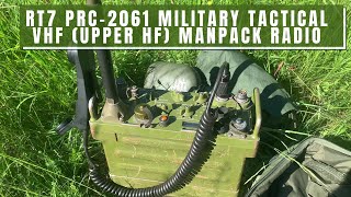 RT7 PRC-2061 tactical VHF (upper HF) military manpack radio (similar to PRC-1077) form factor PRC-77