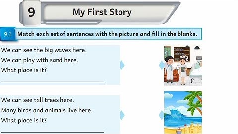 EE 4th standard English term 1 work book answers unit 9 My first story 