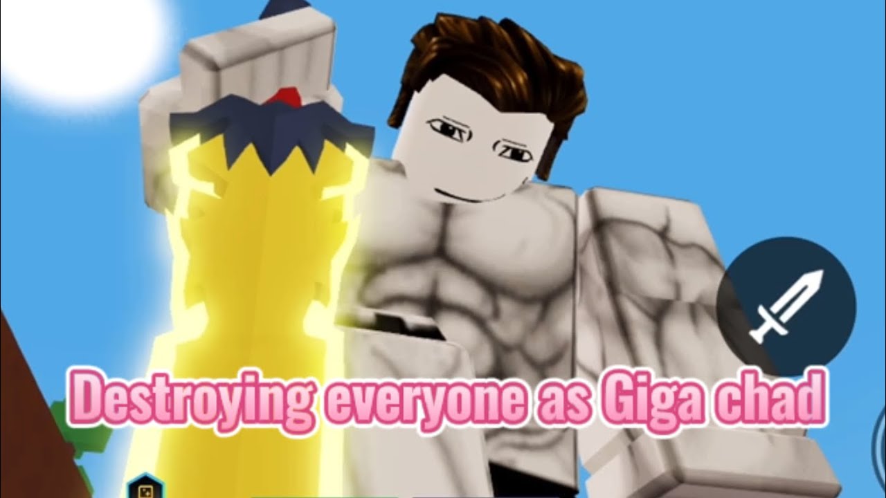 Giga Chad but in Roblox 