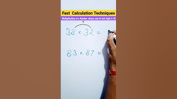 Multiply Numbers Whose Sum of Unit digits is 10 and Tens Digits are Same  #SpeedMathTricks #shorts