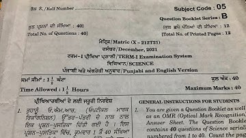 CLASS 10 SCIENCE PAPER SLOVED 2021 TERM-1 ANSWER KEY