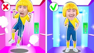 Elevator Safety Song | Don't Jump in Elevators ! Safety Songs Compilation | Wolfoo Family Song